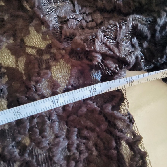 Mauve Black Lacy Kimono… Sz L 🖤 - Picture 6 of 8